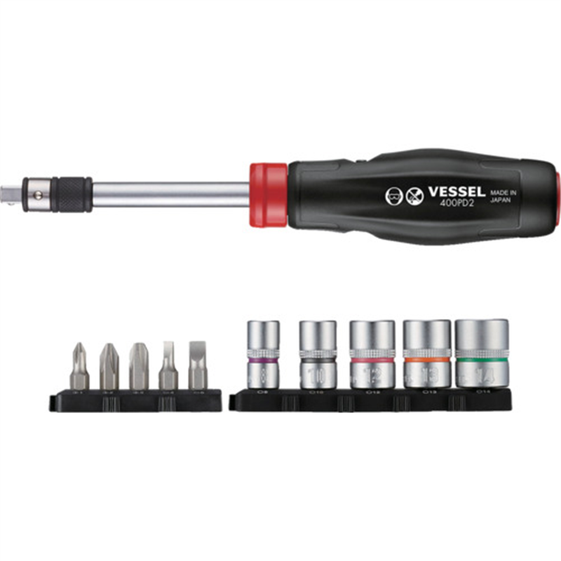 VESSEL 400PD2-1 2WAYパワードライバーセット 1セット（ご注文単位1セット）【直送品】