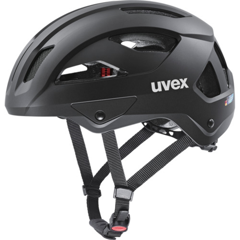 UVEX 自転車ヘルメット uvex stride ブラックマット 53-56 1個（ご注文単位1個）【直送品】
