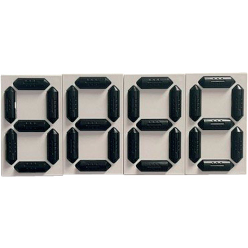 緑十字 くるっと3Dデジタル数字札 KDS-202 4個セット 88×53×16mm 裏面テープ付き 1組（ご注文単位1組）【直送品】