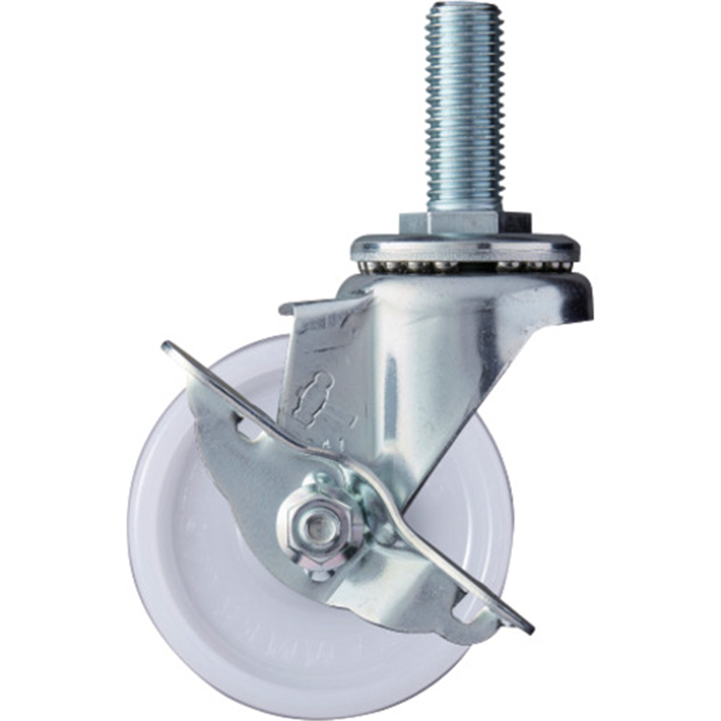 ハンマー ねじ込み式キャスター 自在(ストッパー付) 車輪径75mm ナイロン車輪(ラジアルボールベアリング) 1個（ご注文単位1個）【直送品】