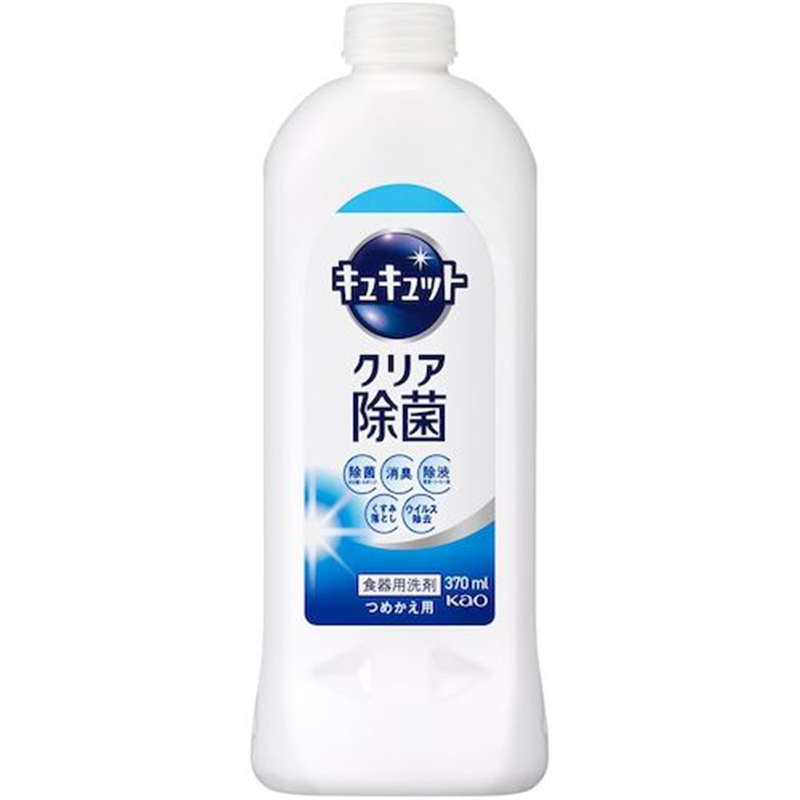 Kao キュキュット クリア除菌 つめかえ用 370ml 1個（ご注文単位1個）【直送品】