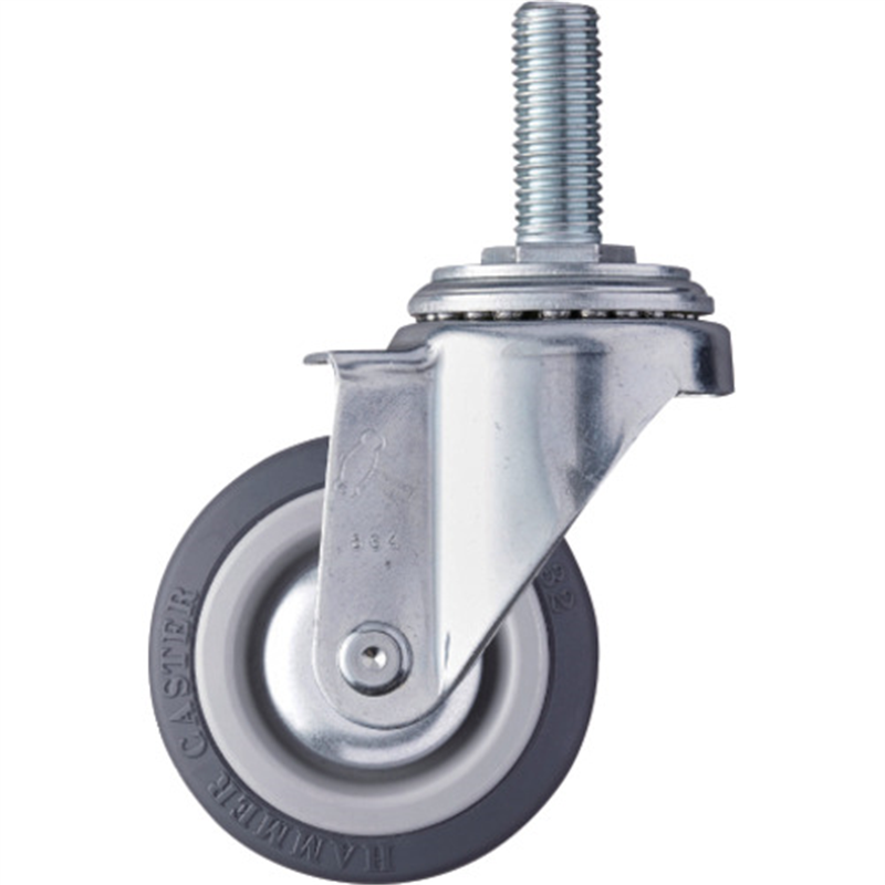 ハンマー ねじ込み式キャスター 自在 車輪径75mm ウレタン車輪 1個（ご注文単位1個）【直送品】