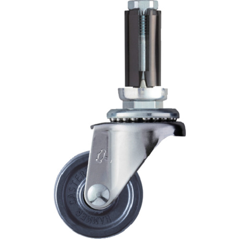 ハンマー EUシリーズ パイプ差込み 自在 エラストマー車 40mm 1個（ご注文単位1個）【直送品】