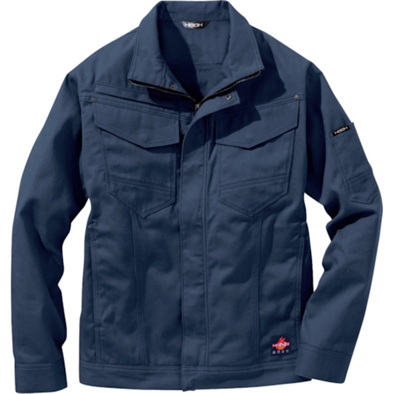 HOOH 難燃ブルゾン LL ネイビー 1着（ご注文単位1着）【直送品】