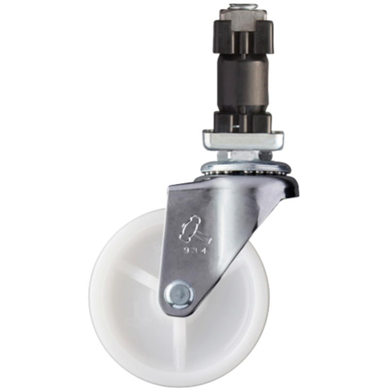 ハンマー パイプ差込み旋回式ナイロン車輪 65mm 角25用 1個（ご注文単位1個）【直送品】