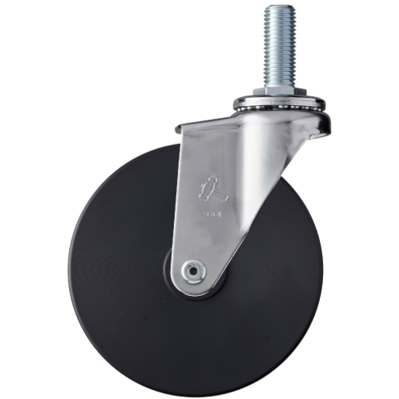 ハンマー ねじ込み旋回式MCナイロン車輪 125mm M16 1個（ご注文単位1個）【直送品】