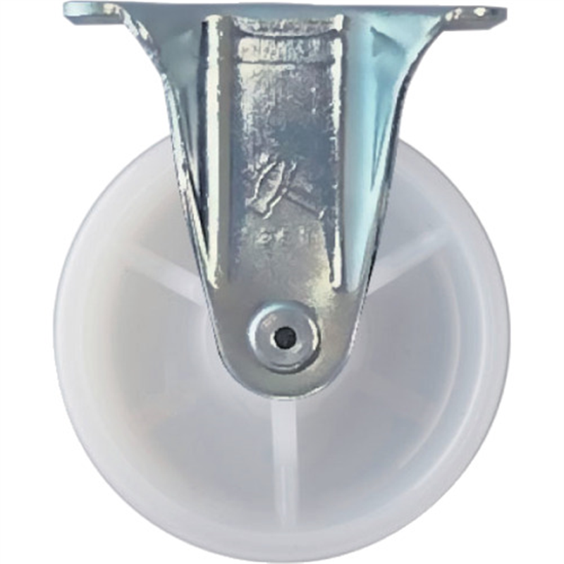 ハンマー プレート式キャスター 固定 車輪径75mm ナイロン車輪 1個（ご注文単位1個）【直送品】