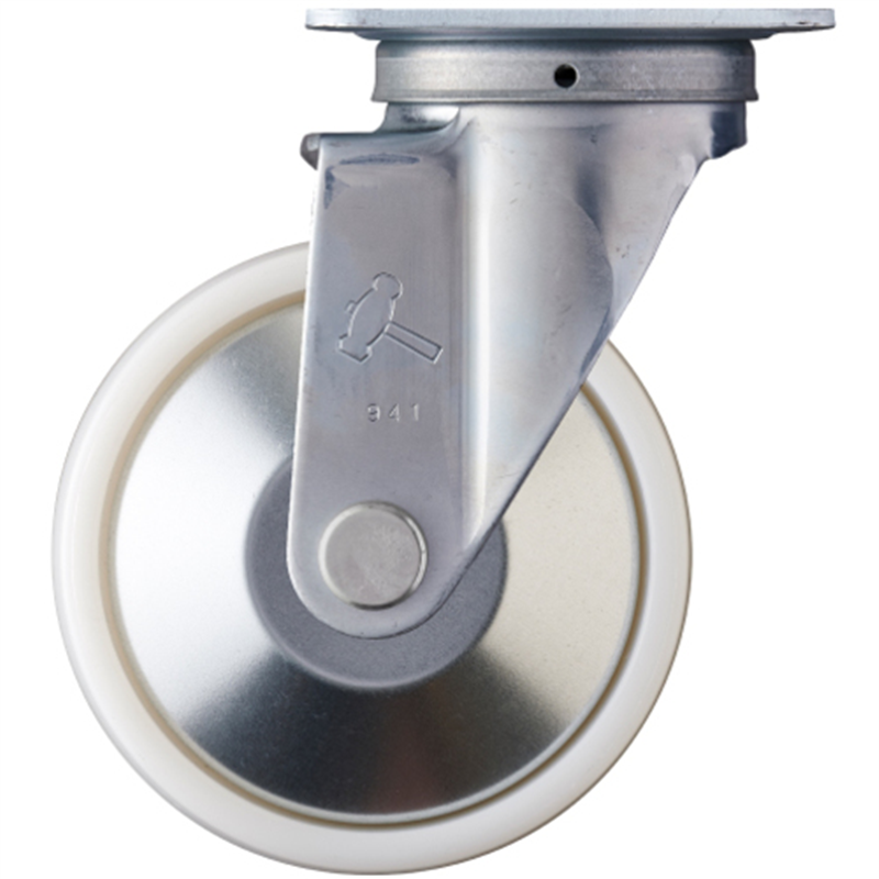 ハンマー 旋回式ナイロン車輪(ラジアルボールベアリング)125mm 1個（ご注文単位1個）【直送品】