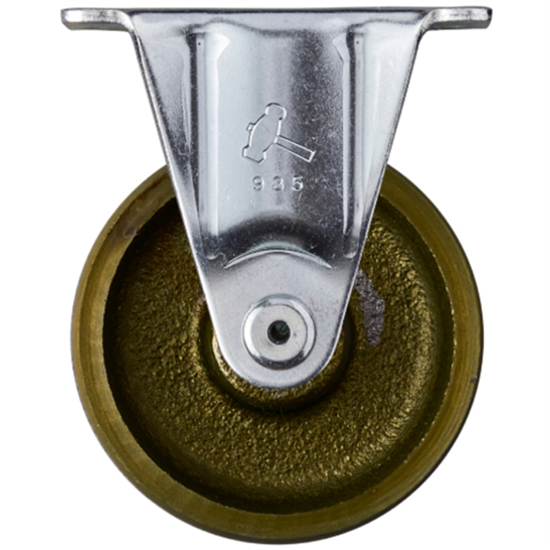 ハンマー プレート式固定鋳物キャスター 65径 Sシリーズ 1個（ご注文単位1個）【直送品】