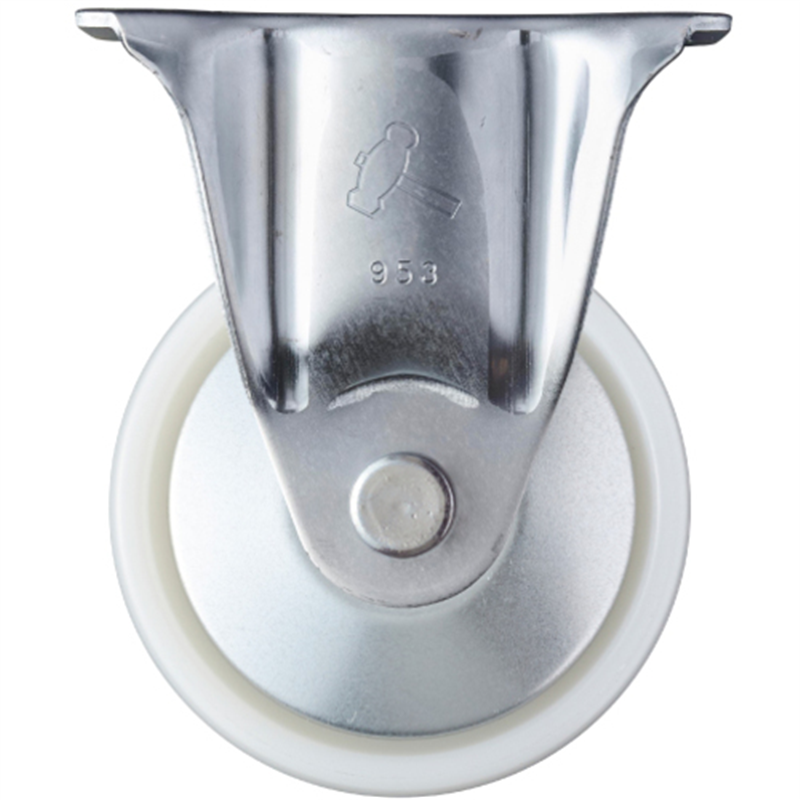 ハンマー 固定式ナイロン車輪(ラジアルボールベアリング)100mm 1個（ご注文単位1個）【直送品】