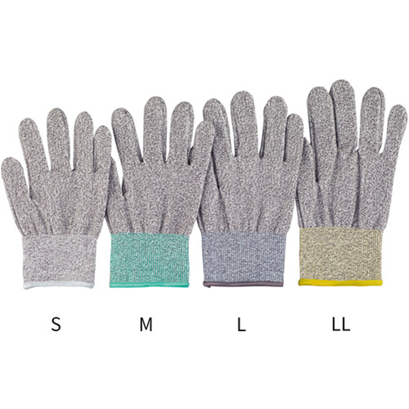 AS アズツール耐切創手袋(レベル5・コート無)LLサイズ 黄 1双（ご注文単位1双）【直送品】