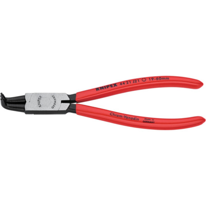 KNIPEX 【ブリスターパック仕様】穴用スナップリングプライヤー 曲 1丁（ご注文単位1丁）【直送品】