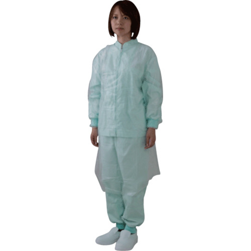 川西 ポリエチ袖付エプロン クリア 10枚入り 1箱（ご注文単位1箱）【直送品】