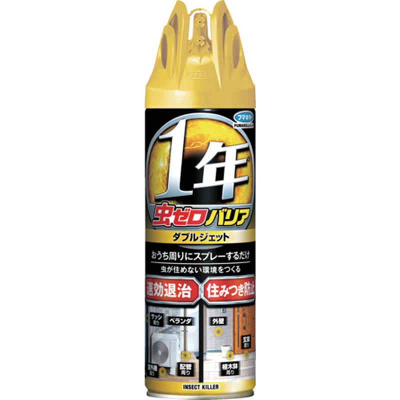 フマキラー 虫ゼロバリアダブルジェット450ML 1本（ご注文単位1本）【直送品】
