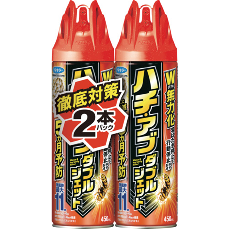 フマキラー ハチ・アブダブルジェット450ml 2本パック N 1個（ご注文単位1個）【直送品】