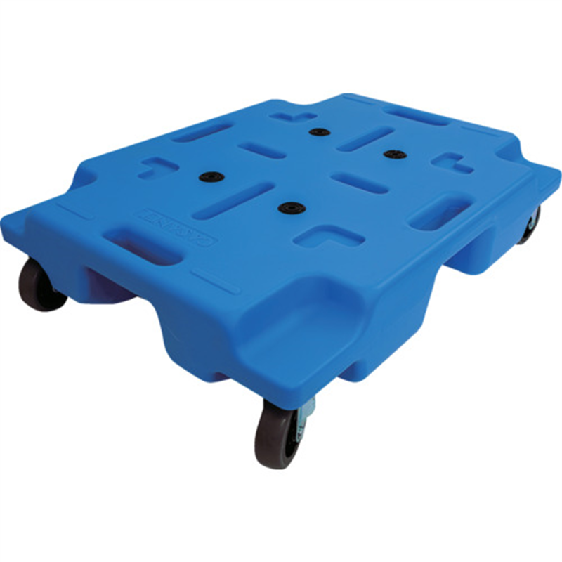 エクソム スタッキング式平台車 カサネル 4560F(ブルー) 600×450 1台（ご注文単位1台）【直送品】