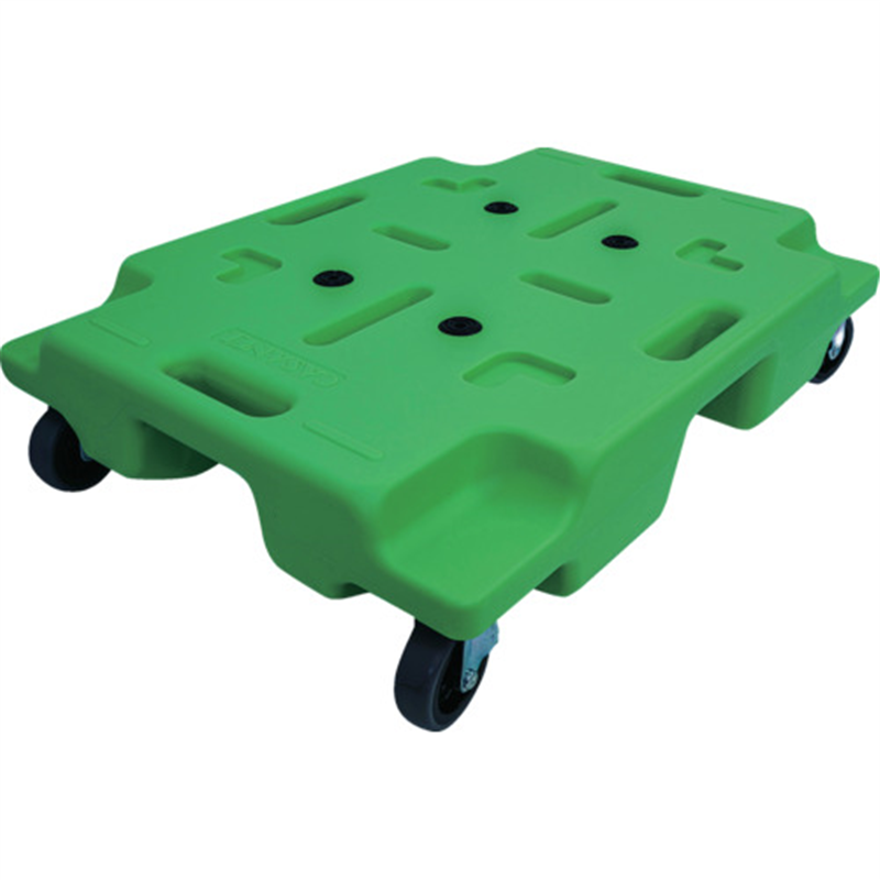 エクソム スタッキング式平台車 カサネル 4560F(グリーン) 600×450 1台（ご注文単位1台）【直送品】