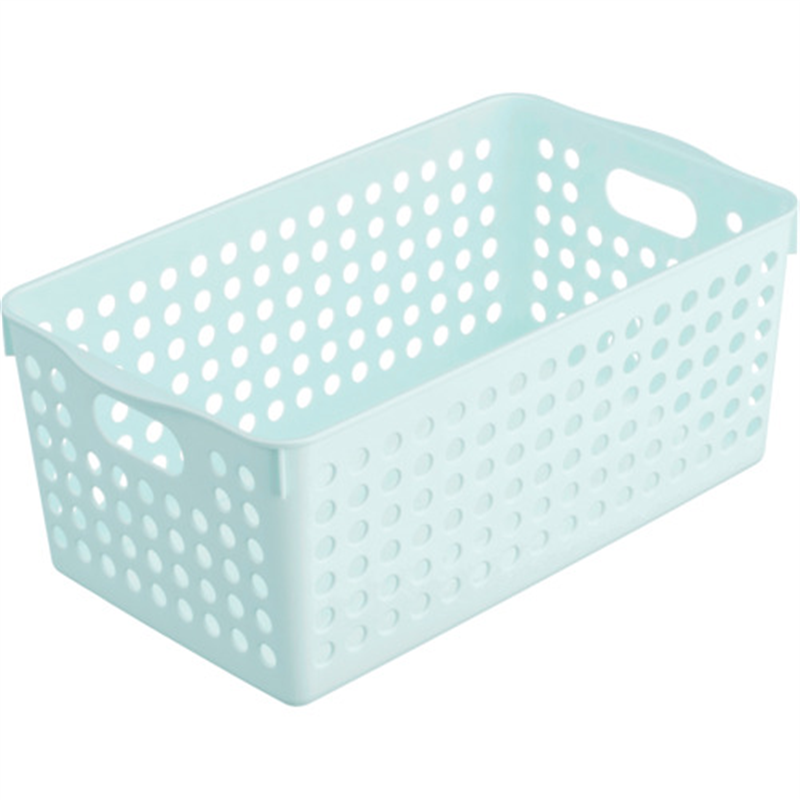 inomata ストックバスケット ワイド ライトブルー 1個（ご注文単位1個）【直送品】