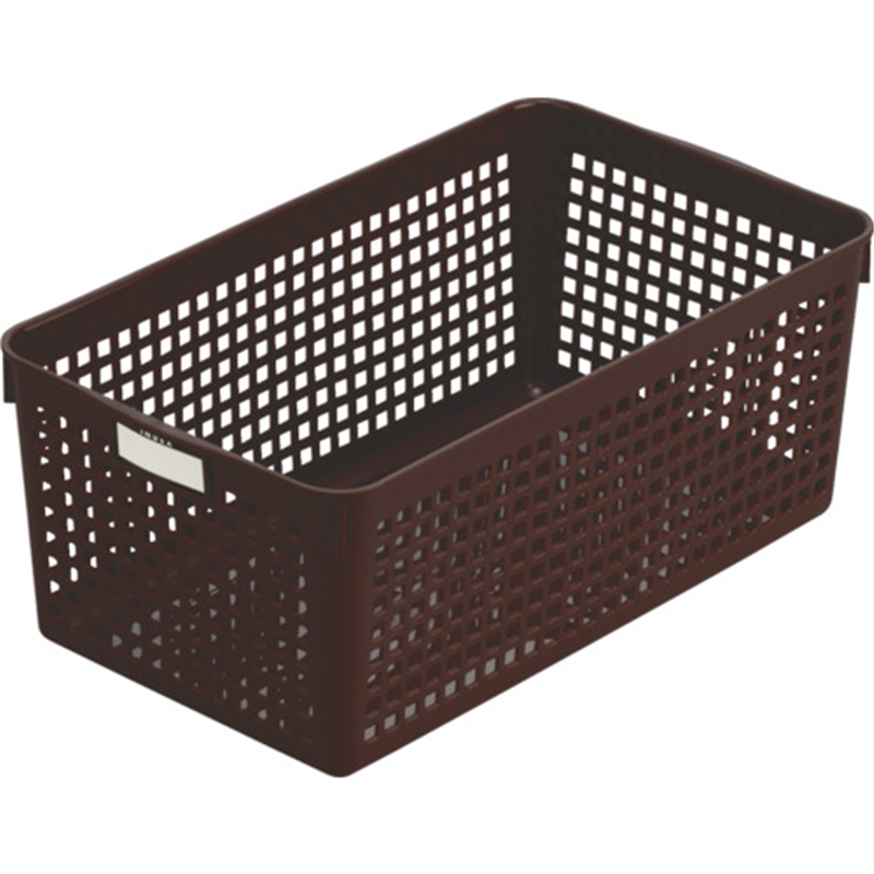 inomata ネームバスケット ワイド ブラウン 1個（ご注文単位1個）【直送品】