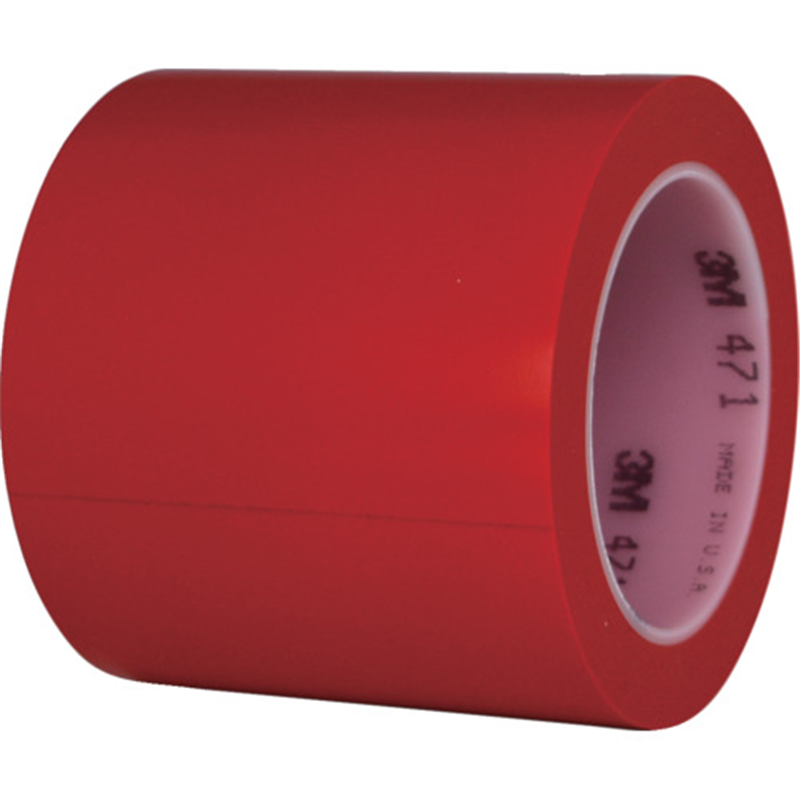 3M 高機能ラインテープ 471 RED 100mm×32m 1巻（ご注文単位1巻）【直送品】