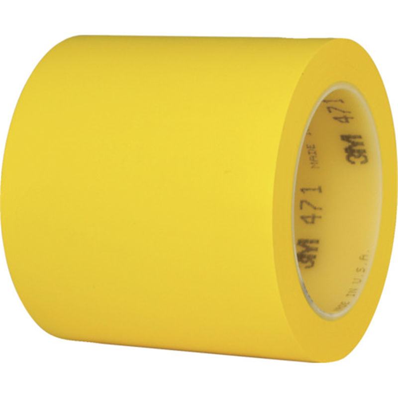 3M 高機能ラインテープ 471 YEL 100mm×32m 1巻（ご注文単位1巻）【直送品】