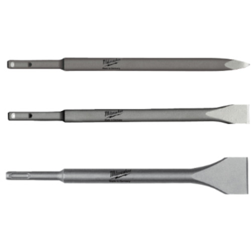 milwaukee SDS PLUSチゼルセット(ブルポイント・コールド・ワイド) 1個（ご注文単位1個）【直送品】