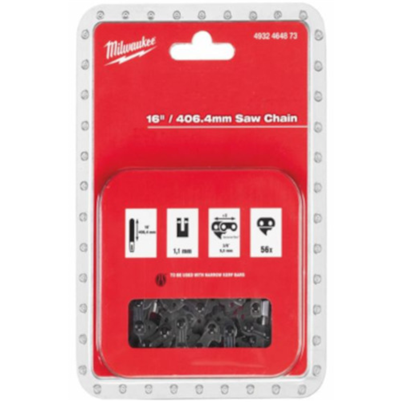 milwaukee 406mm(16インチ)チェーンソー用チェーン 1個（ご注文単位1個）【直送品】