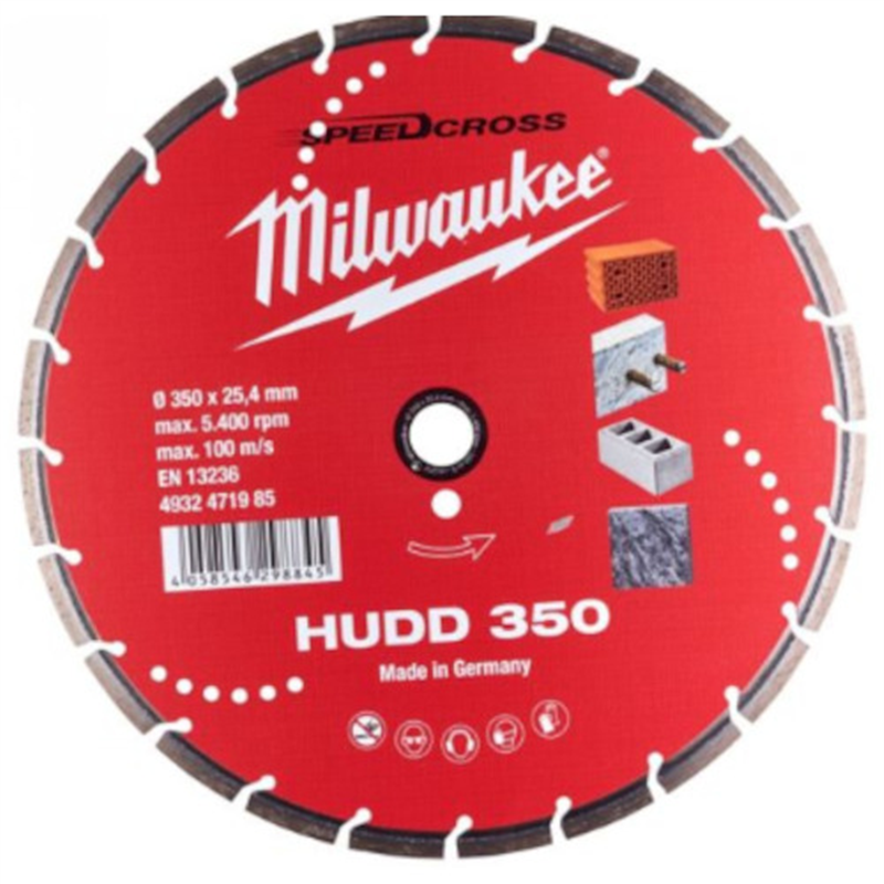 milwaukee 350mm ダイヤモンドブレード(プレミアムセグメント型・石工用) 1個（ご注文単位1個）【直送品】