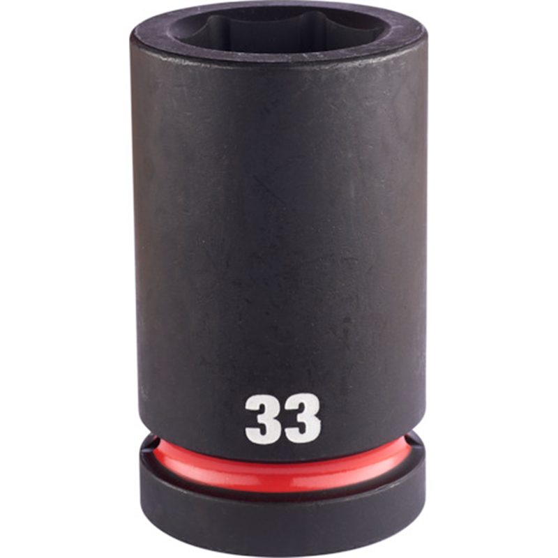 milwaukee SHOCKWAVE IMPACT DUTY ディープインパクトソケット 1インチ(25.4mm)角  33mm 1個（ご注文単位1個）【直送品】
