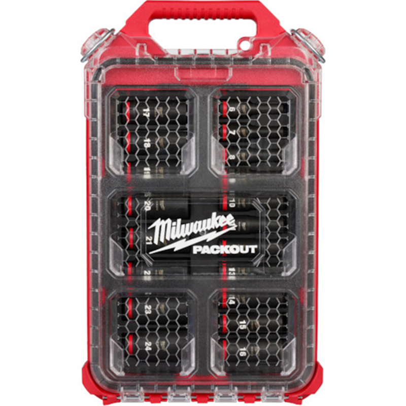 milwaukee SHOCKWAVE IMPACT DUTY ディープインパクトソケット 3/8インチ(9.5mm)角 19PCS PACKOUTセット 1個（ご注文単位1個）【直送品】
