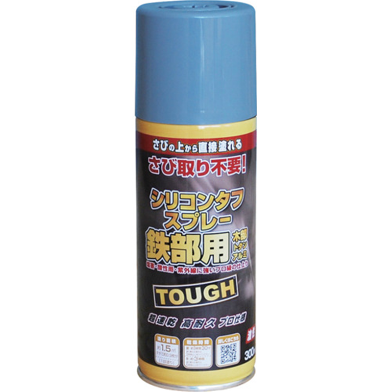 ニッぺ 油性シリコンタフスプレー 300ml スモークグレー 228T013-300 1本（ご注文単位1本）【直送品】