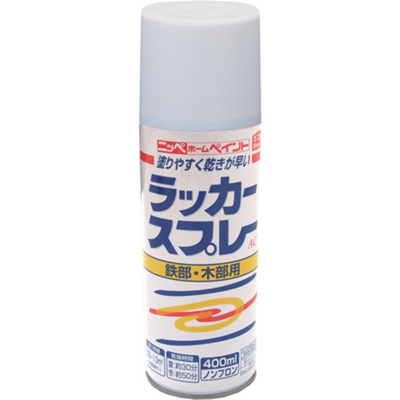 ニッぺ ラッカースプレーAC 400ml ホワイト 217T001-400 1本（ご注文単位1本）【直送品】