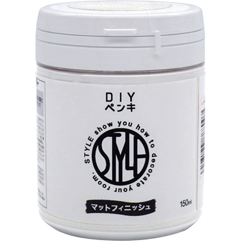 ニッぺ 水性つや消し塗料DIYペンキ 150ML スノウホワイト HUM301-150 1個（ご注文単位1個）【直送品】