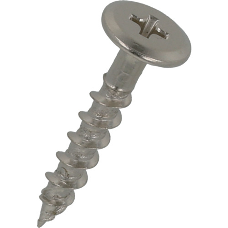 YAHATA 超低頭木割れ解消ビス(中) 4.0X25 ニッケルめっき (44個入) 1パック（ご注文単位1パック）【直送品】