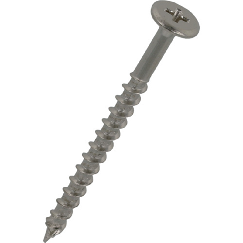 YAHATA 超低頭木割れ解消ビス(中) 4.0X50 ニッケルめっき (24個入) 1パック（ご注文単位1パック）【直送品】