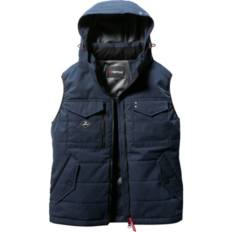 BURTLE 防寒ベスト5054-3-Lネイビー 1着（ご注文単位1着）【直送品】