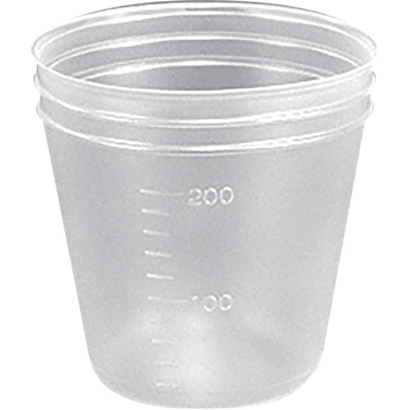 AS ディスポカップ200mL目盛付き 1個（ご注文単位1個）【直送品】