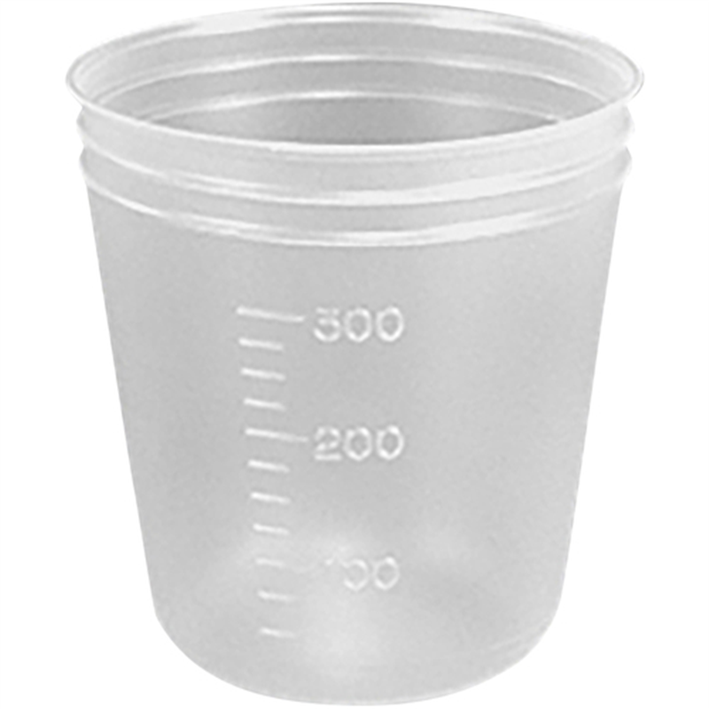 AS ディスポカップ(バキュームタイプ)300mL V-300 目盛付き 1個（ご注文単位1個）【直送品】