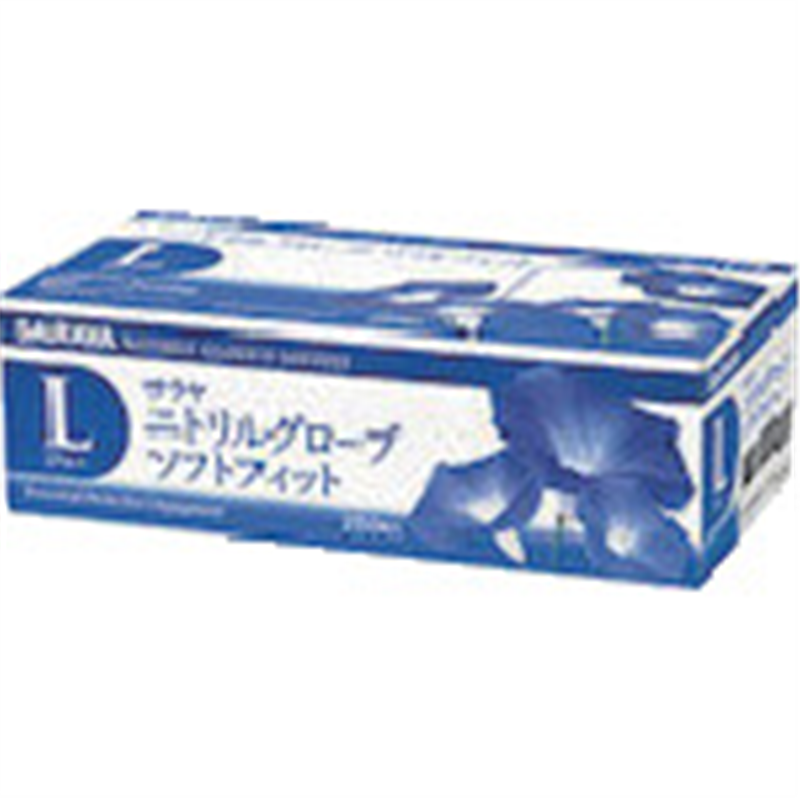 サラヤ ニトリルグローブSF250枚ブルーL 1箱（ご注文単位1箱）【直送品】