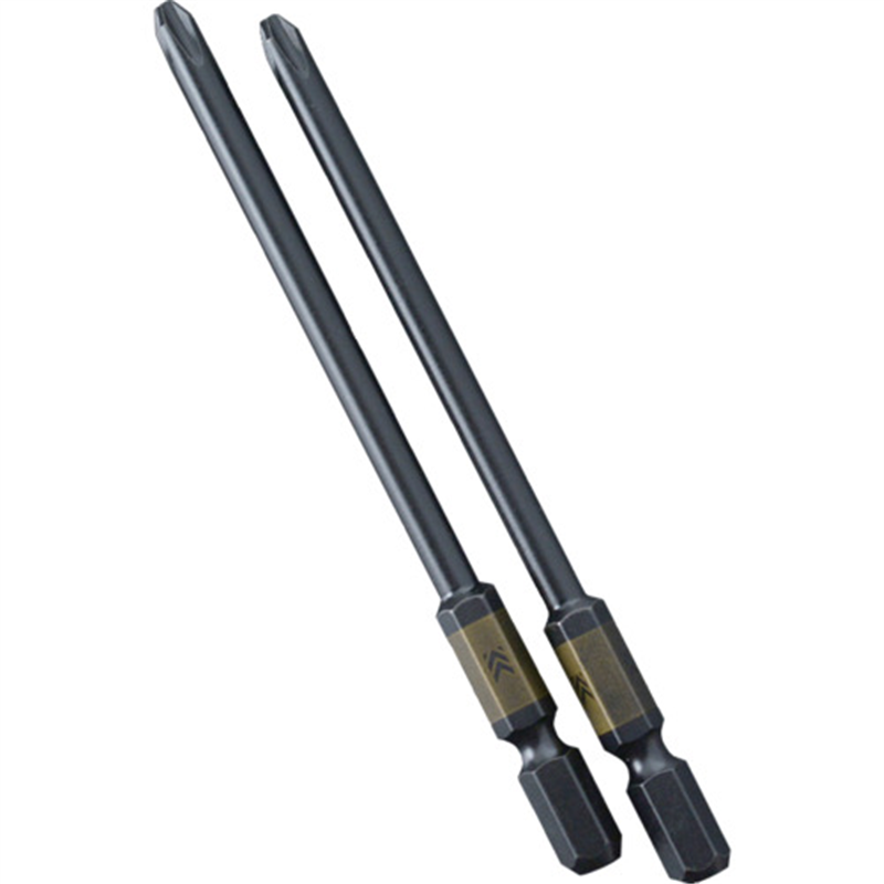 フジ矢 電動ドライバー用段付ビット (黒金・2本組)+2×100mm 1個（ご注文単位1個）【直送品】