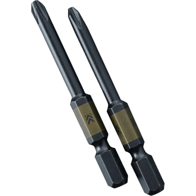 フジ矢 電動ドライバー用段付ビット (黒金・2本組)+2×65mm 1個（ご注文単位1個）【直送品】