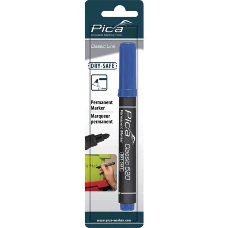 ピカマーカー パーマネントマーカーClassic 青(中字) 1本（ご注文単位1本）【直送品】
