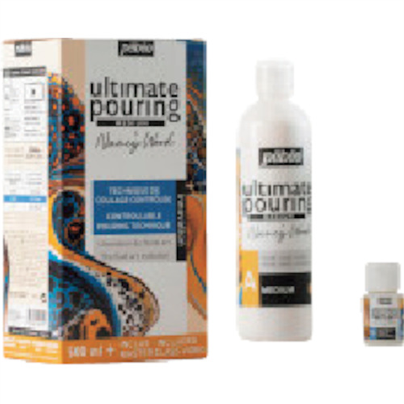 Pebeo アルティメット ポーリングメディウム 500mlキット(触媒・B液30mlボトル入り) 1個（ご注文単位1個）【直送品】