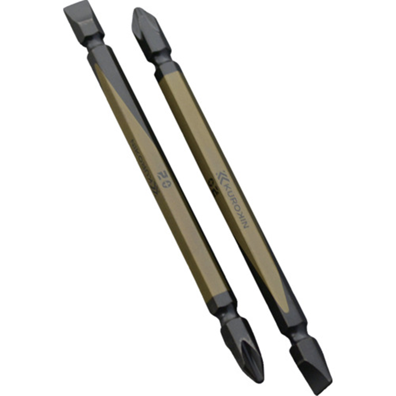 フジ矢 両頭コンビビット(黒金・2本組)+2/-6×110mm 1個（ご注文単位1個）【直送品】