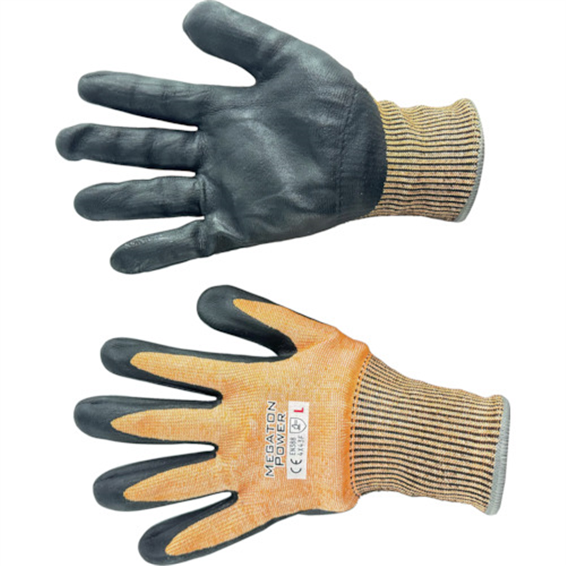 富士手袋 メガトンパワー耐切創(Fレベル) 1双（ご注文単位1双）【直送品】
