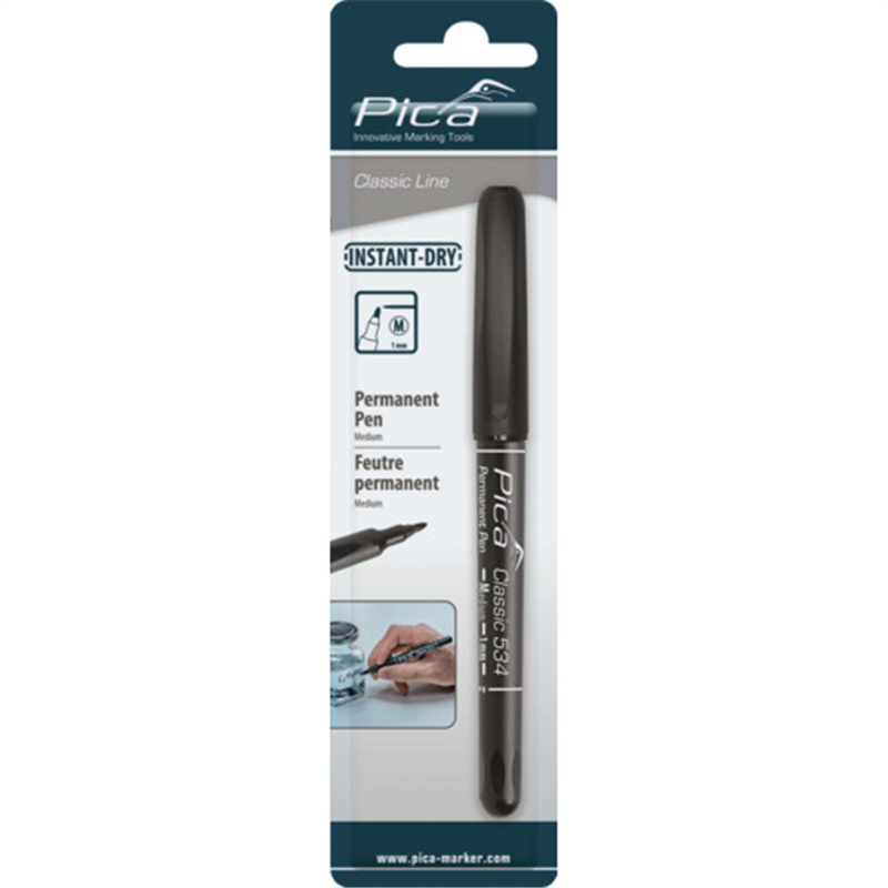 ピカマーカー パーマネントペンClassic 黒(細字) 1本（ご注文単位1本）【直送品】