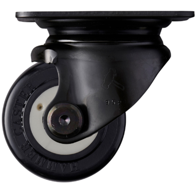 ハンマー 低床式重荷重用キャスター 自在 車輪径50mm ナイロン車輪 1個（ご注文単位1個）【直送品】