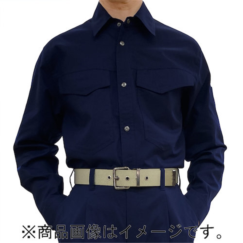 TEAGLES 5431 CVC綿混長袖シャツ ネイビーM 1枚（ご注文単位1枚）【直送品】