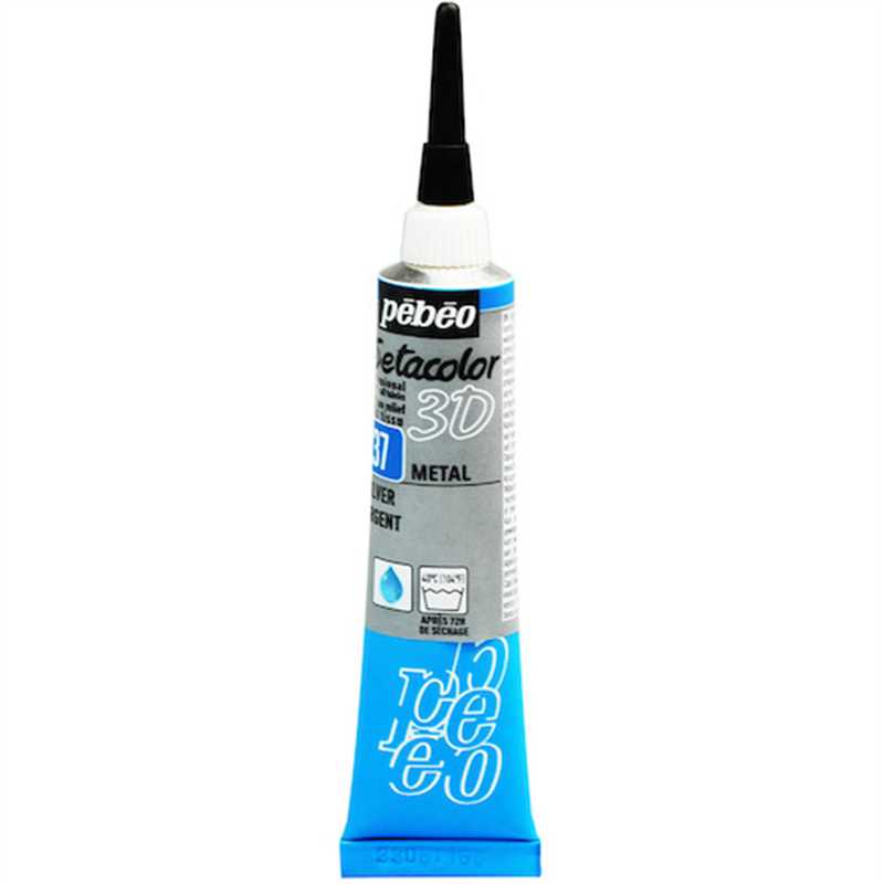 Pebeo セタカラー3D メタル NO.37 シルバー 1本（ご注文単位1本）【直送品】