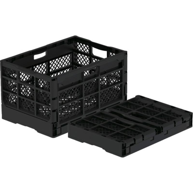 E-CON 折りたたみコンテナー 562060 ホームオリコンS50M ブラック 1個（ご注文単位1個）【直送品】